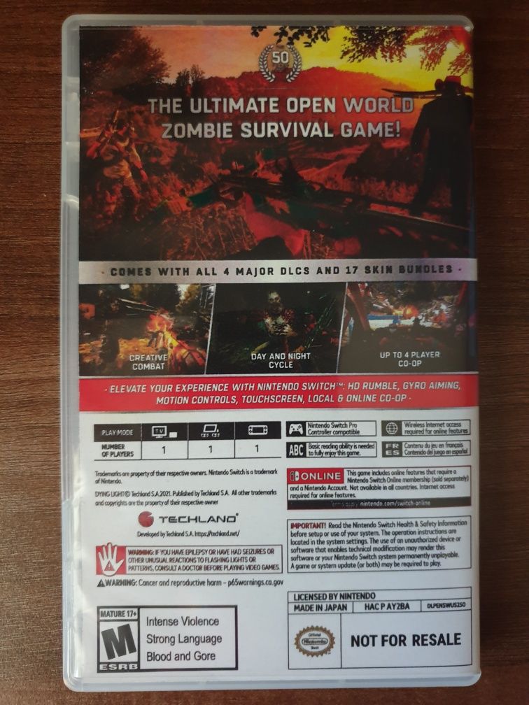 Dying Light Platinum Edition Nintendo Switch (cover printat)