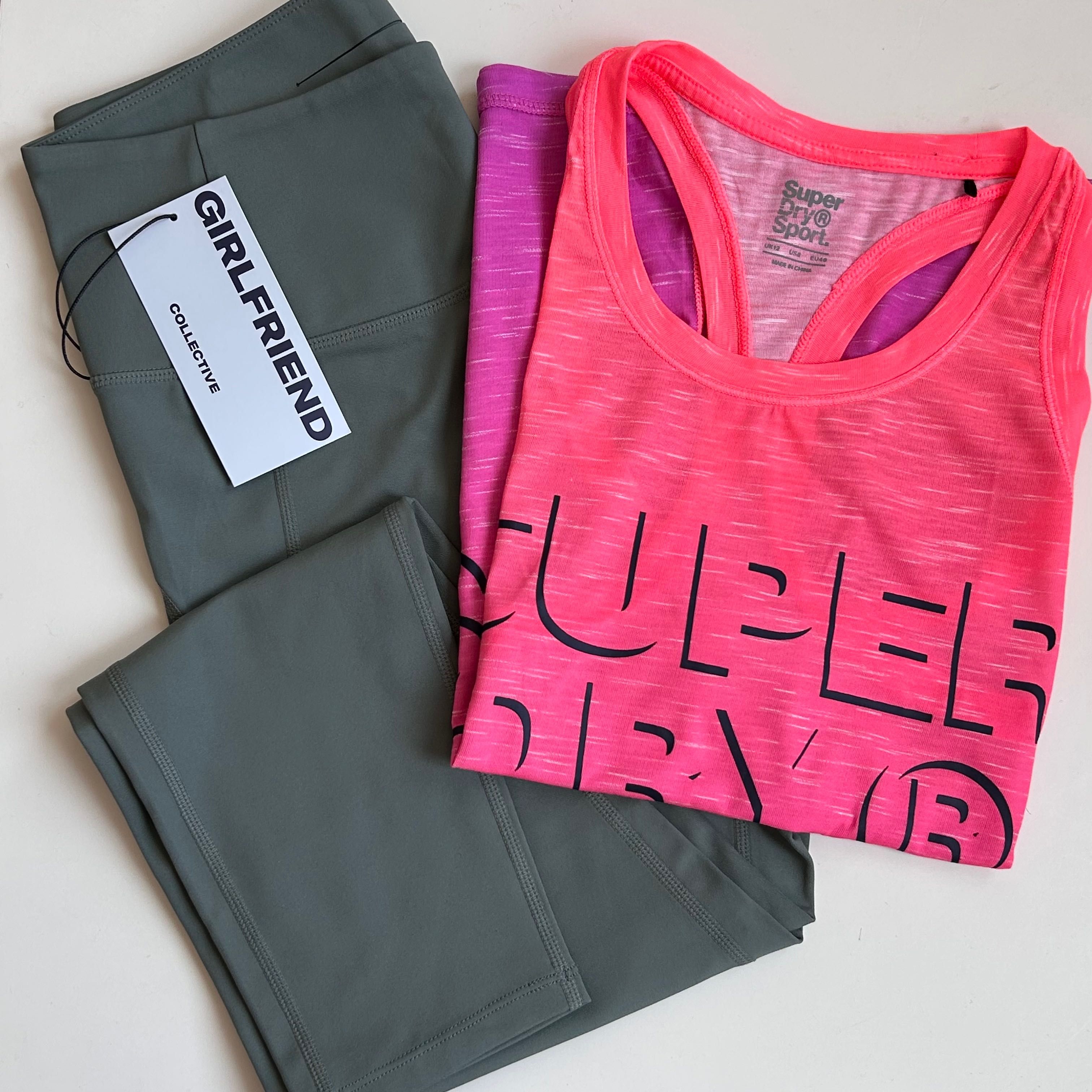 Нов спортен клин Girlfriend collective & топ Superdry