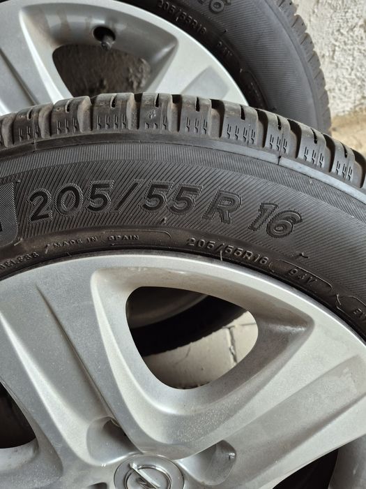 Jante aliaj Opel 16 inch cu cauciucuri Michelin iarnă  205-55-16