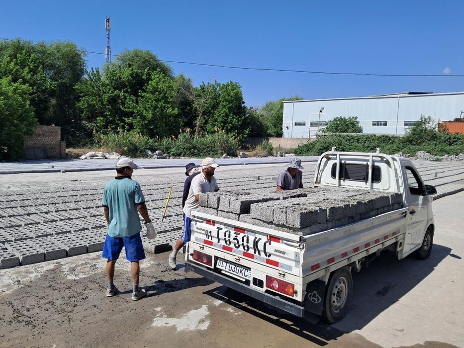 Шлакаблок кум келинис цемент сотамиз 100та 200та 300та  достафка