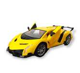 Masinuta cu baterie reincarcabila cu telecomanda Lamborghini galben