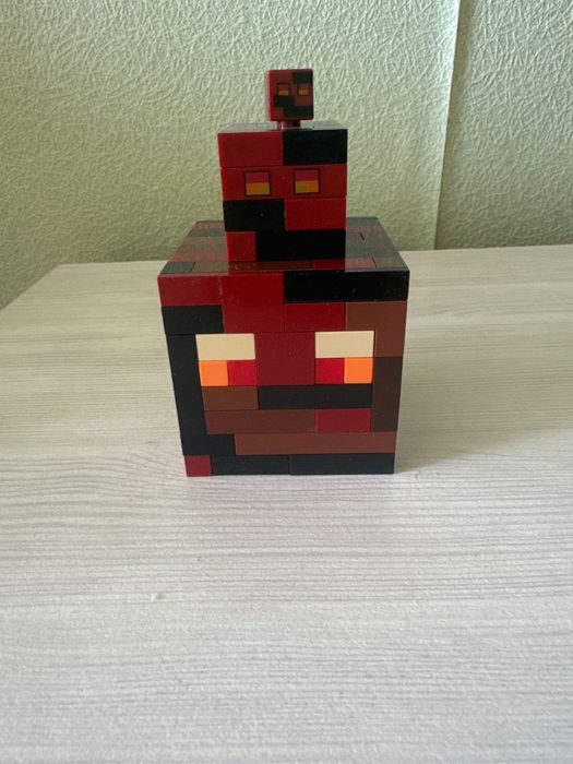 Лего майнкрафт магма кубы три шт