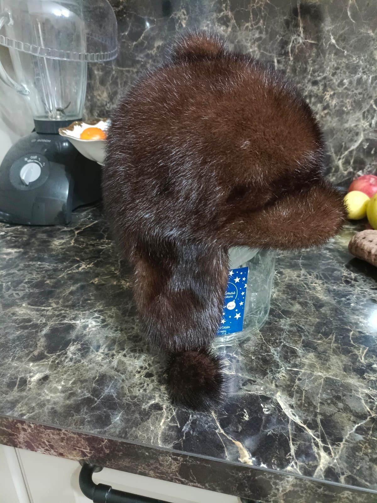 Шапка зимняя, норковая