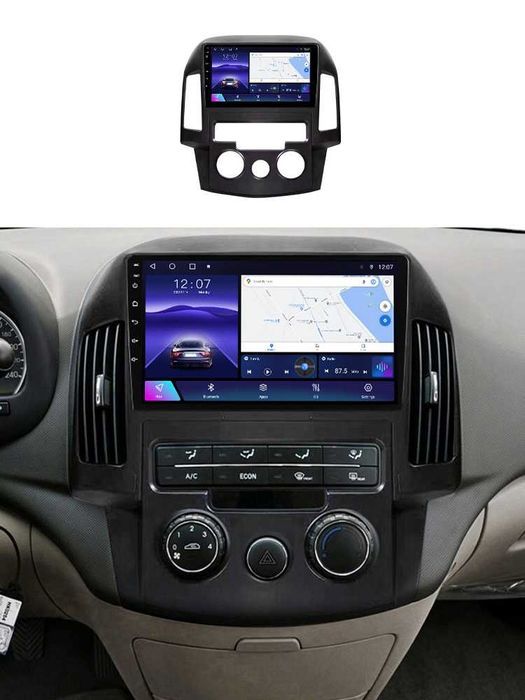 Navigatie Android 14 HYUNDAI I30 2007 -2012 1/8 Gb Waze CarPlay CAMERA