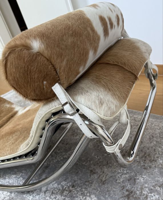 Vand Fotoliu Le Corbusier LC4 Piele Naturala (Pony Skin) 90’s