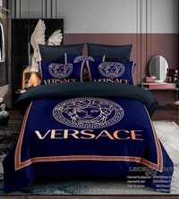 Lenjerie Versace albastru poze reale