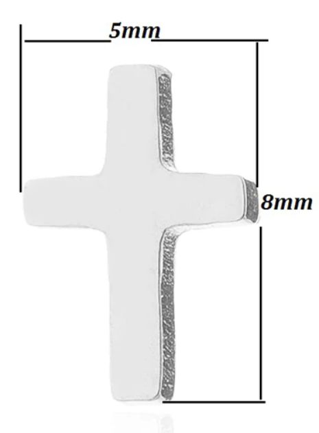 Cercel piercing cercel otel chirurgical CRUCE unisex