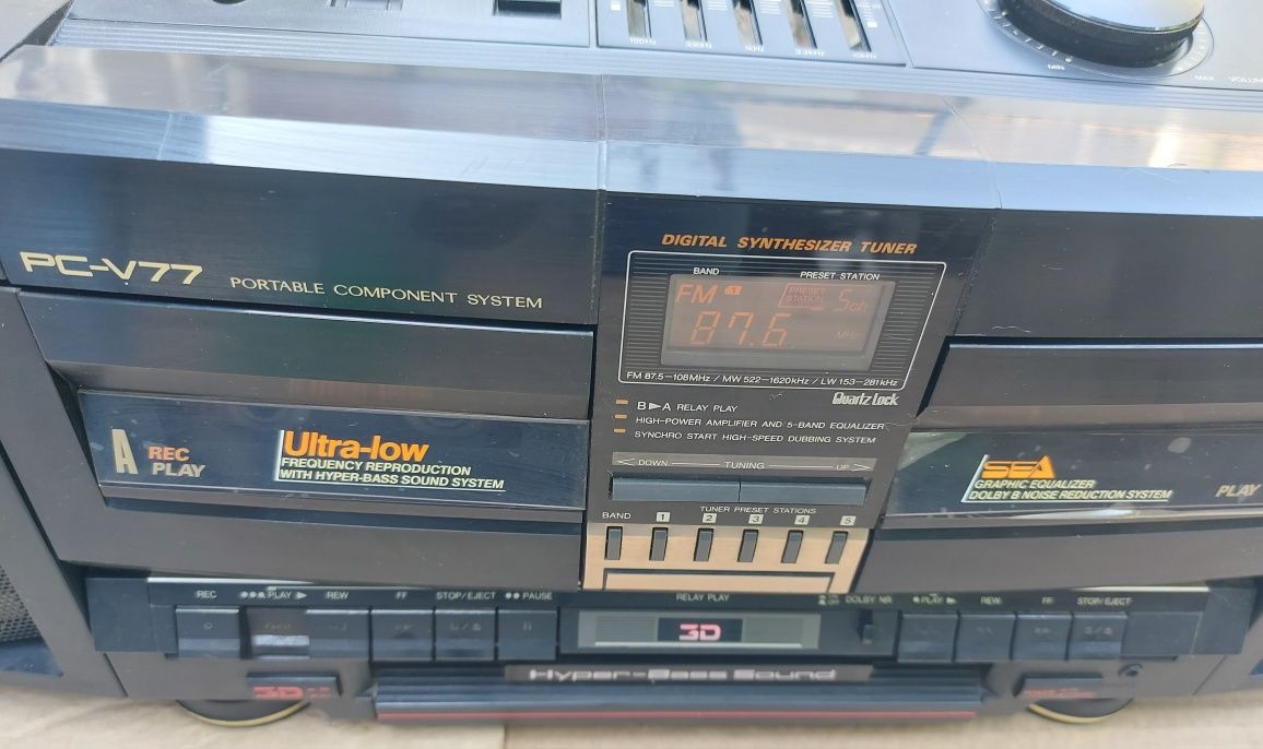 JVC PC-V77E Boombox HiFi Vintage
