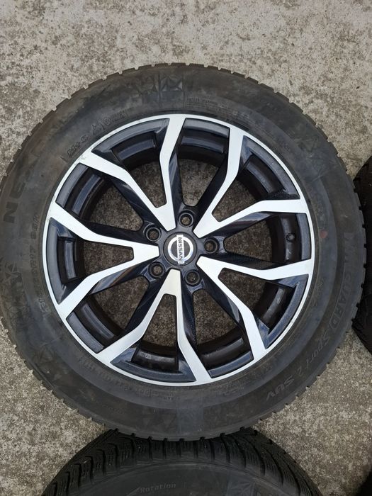 Jante aliaj 17 inch 5x114.3 originale nissan renault kadjar bicolore