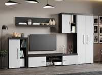 Set Mobila Living Monocrom Alb / Ferrara C02