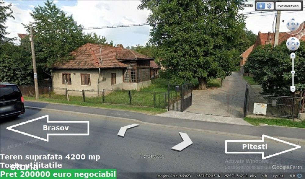 Vanzare teren cu potential deosebit in Bran - strada principala