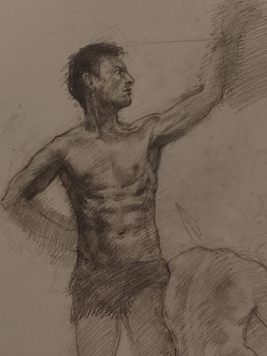 Поръчкови портрети с графит на размер 35/50