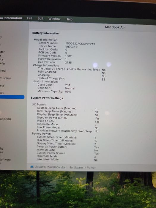 Macbook Air M1 2020