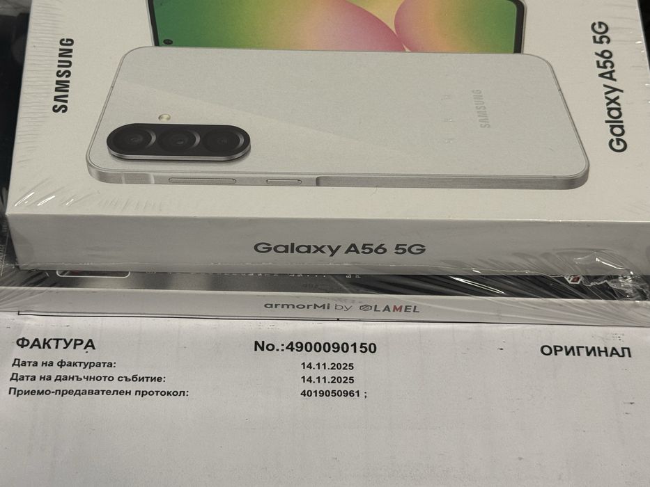 ЗАПЕЧАТАН 128GB Samsung A56 8GB 5G Vivacom Гаранция 2027г. White