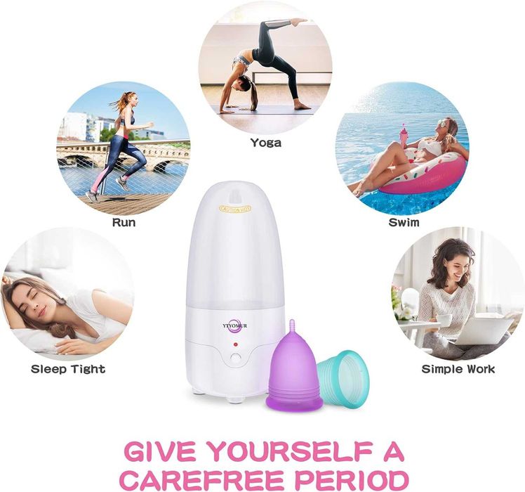 Стерилизатор за менструални чашки с пара