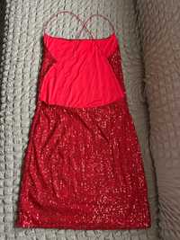 Киса червена рокля