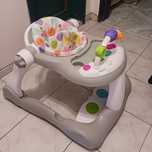 Бебешка проходилка 3 в 1 Caretero Toyz - Bounce, сива