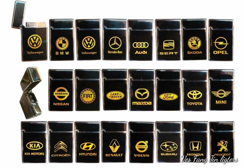 Стилни ветроустойчиви запалки с лого на най известни марки автомобили