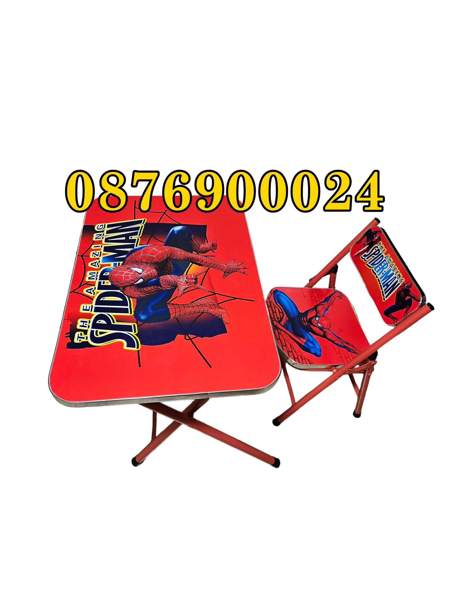 ПРОМО! Детска масичка със столче Спайдърмен Маса със стол Spiderman