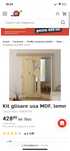 Kit glisare usa nou, MDF , lemn