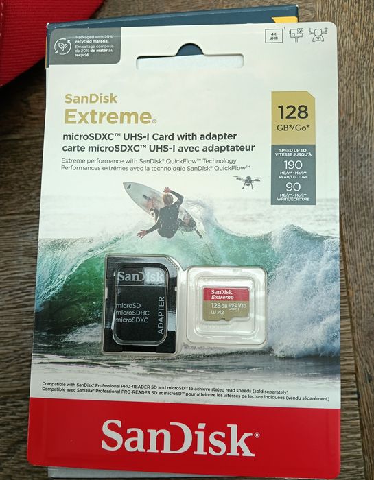 Card 128 SanDisk Extreme nou