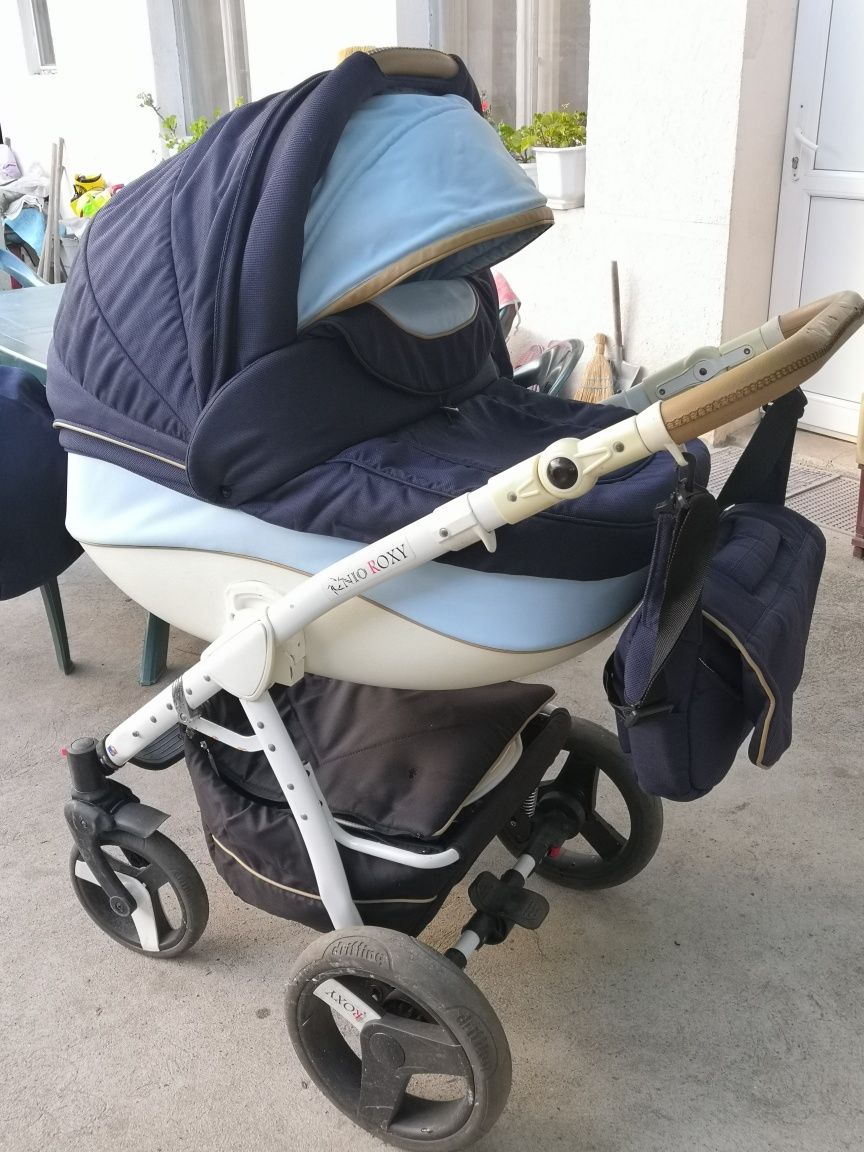 Бебешка количка ROXY IRIS NIO 3в1 + подарък ел.люлка-шезлонг LORELLI