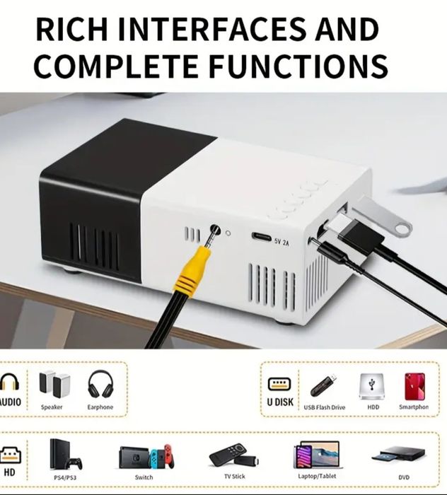 Мини LED проектор за домашно кино