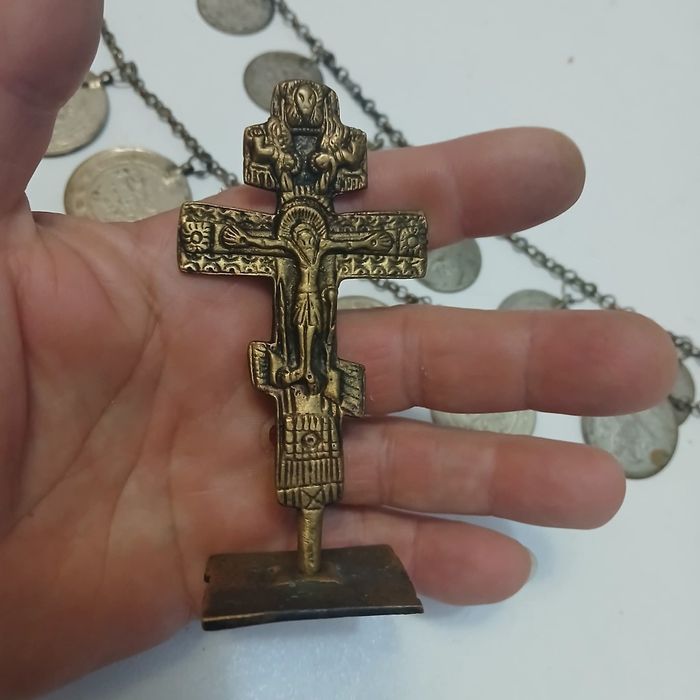 Автентичен възрожденски кюстек/синджир и кръст