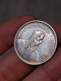 Argint 5 Francs 1967 Elveția 15 g