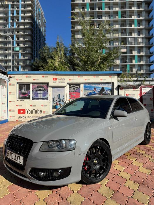 AUDI S3/ 650 CP pe DYNO/ cutie custom/ turbina/ pistoane/ biele