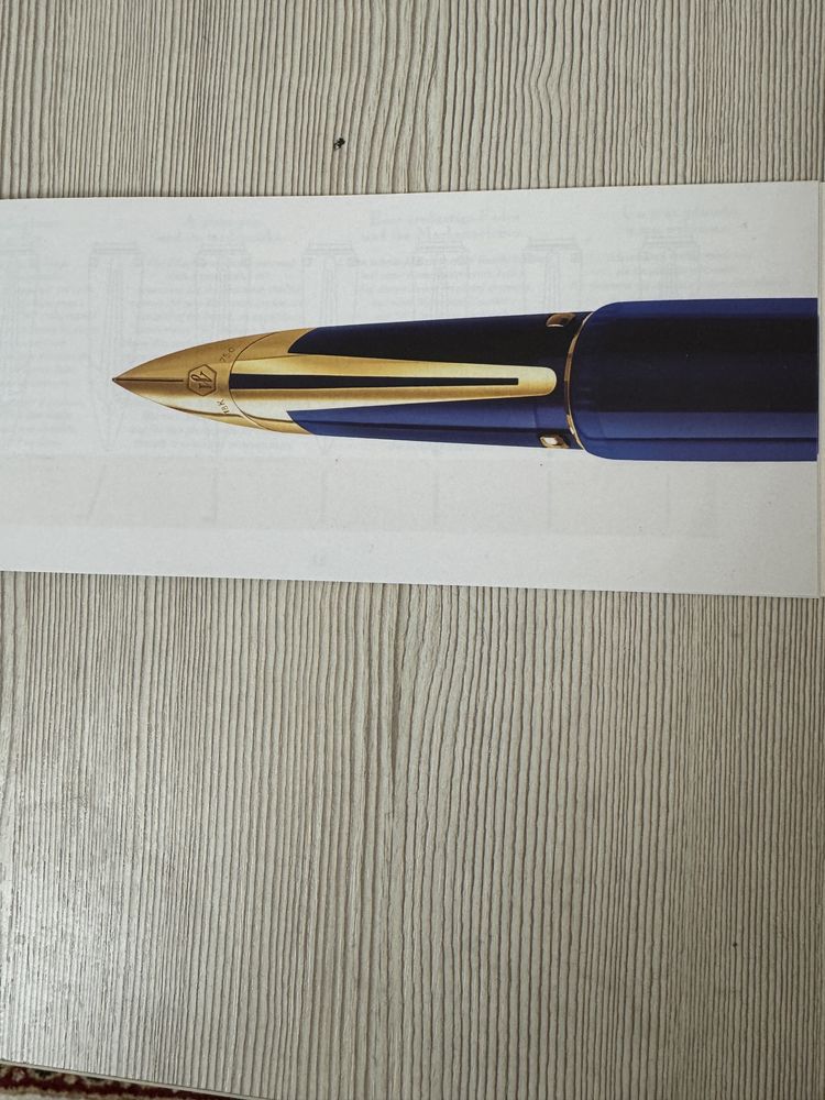 Золотая  перьевая ручка WATERMAN (Франция)