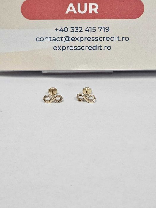 Cercei aur 14k 1.03g (33620/30 Pacurari 2) Garantie 2 ani!