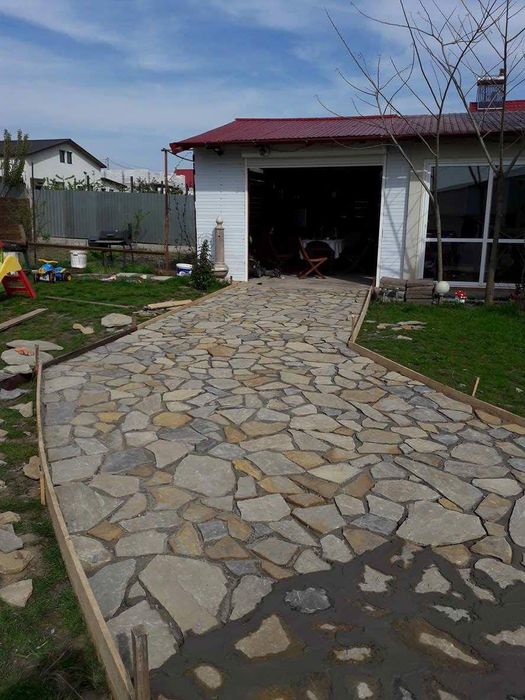 Piatra naturala de munte de Grecia 100%. Lucrez în toată Țara