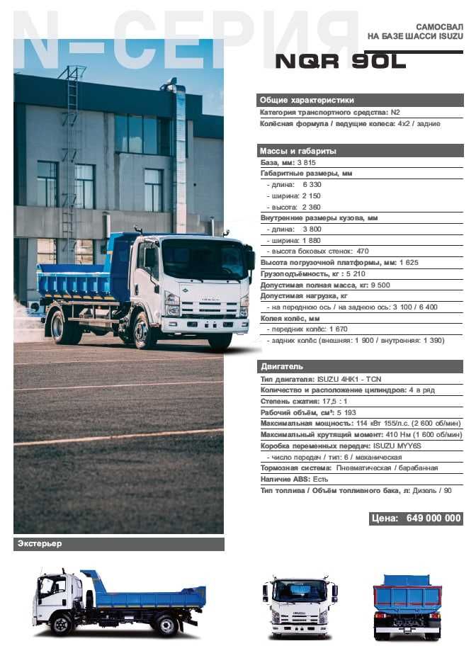 ISUZU NQR90L Samosval 5 t