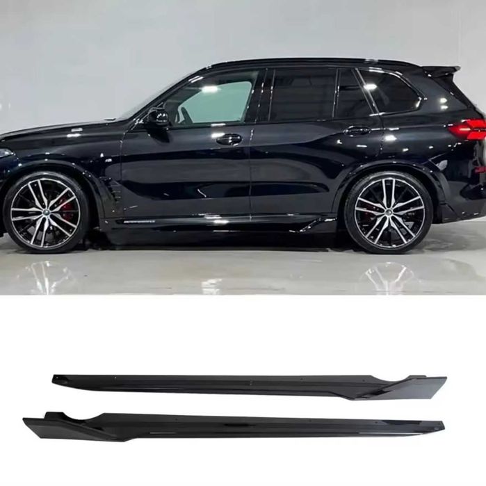 Prelungire praguri laterale BMW X5 G05 2019+, Negru Lucios