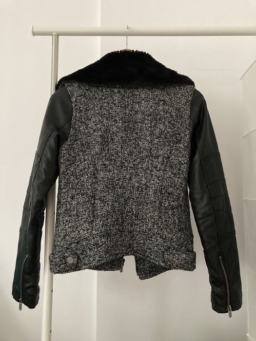 Jacheta / Jacket (geaca) Guess piele si lana