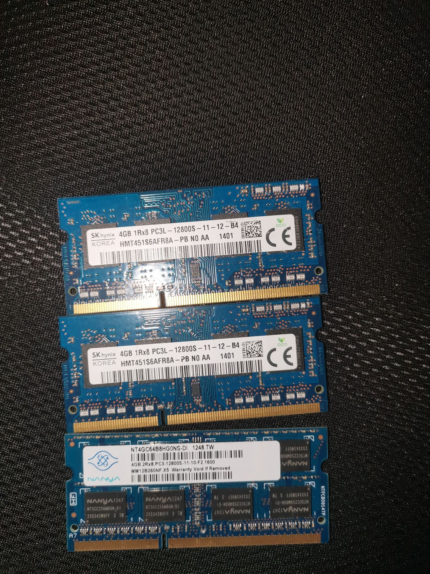 1/2/4/8 gb Ram ddr3 1666, 1860