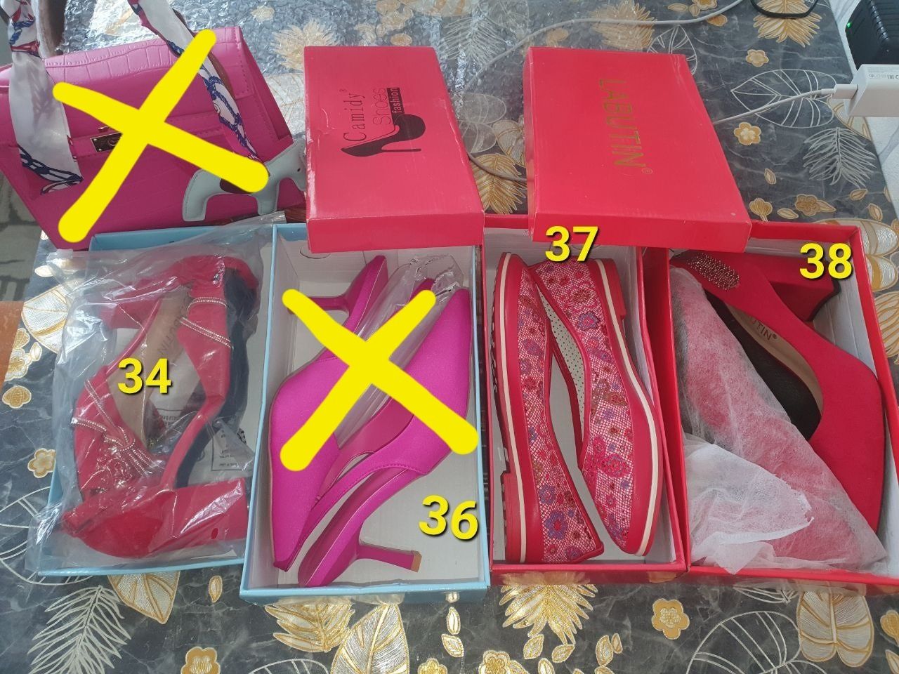 Yangi har xil razmerdagi oyoq kiyimlar 34 37 38
