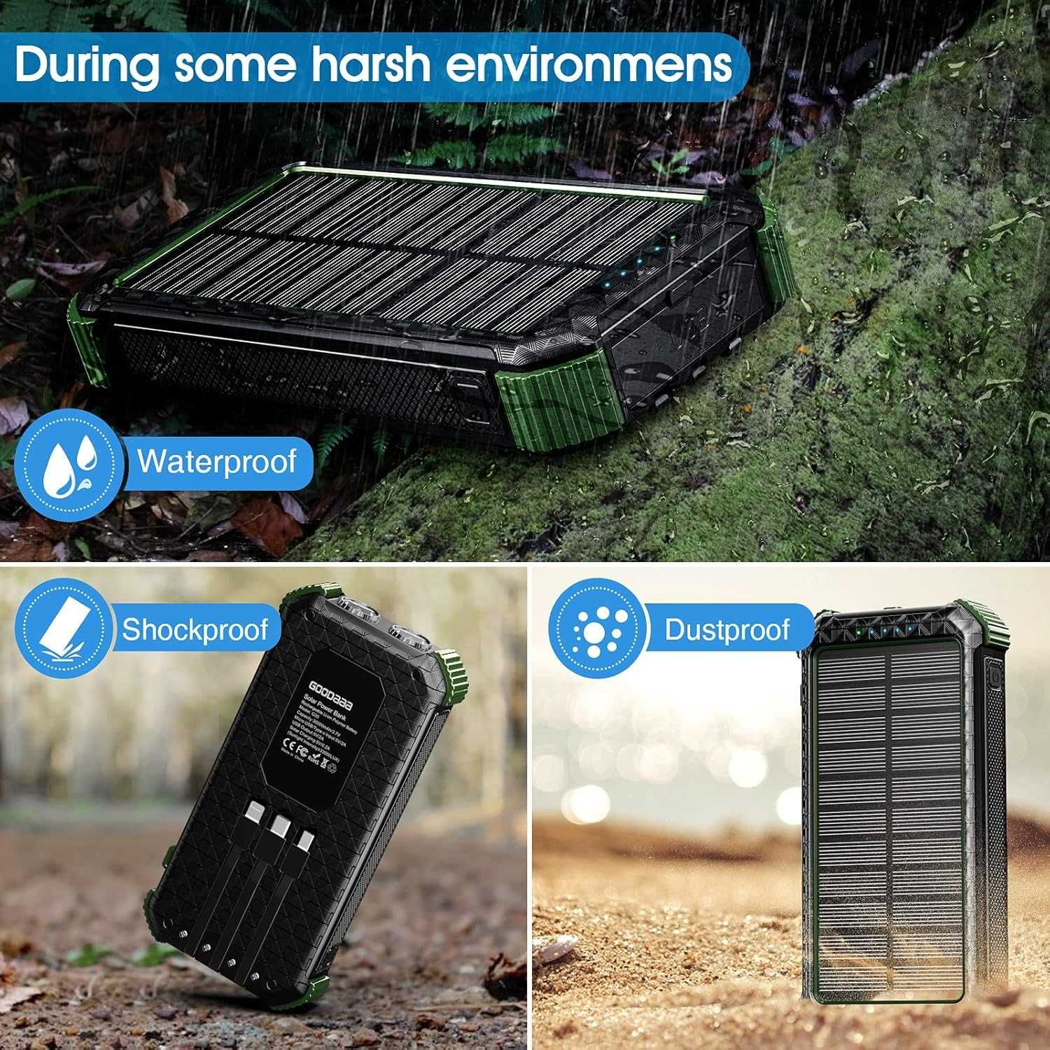 Solar Power Bank 30000mAh