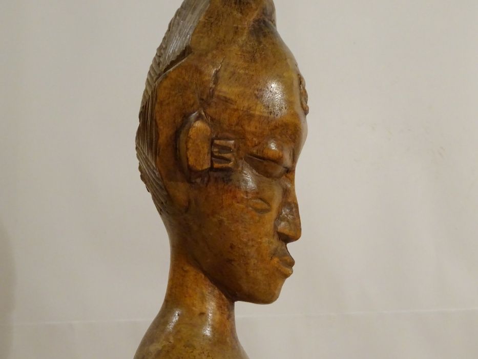 Statuetă africană tribală Baule, Coasta de Fildeș, cca. 1900