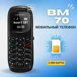 Мини телефон L8STAR BM70 с двумя сим картами, черный