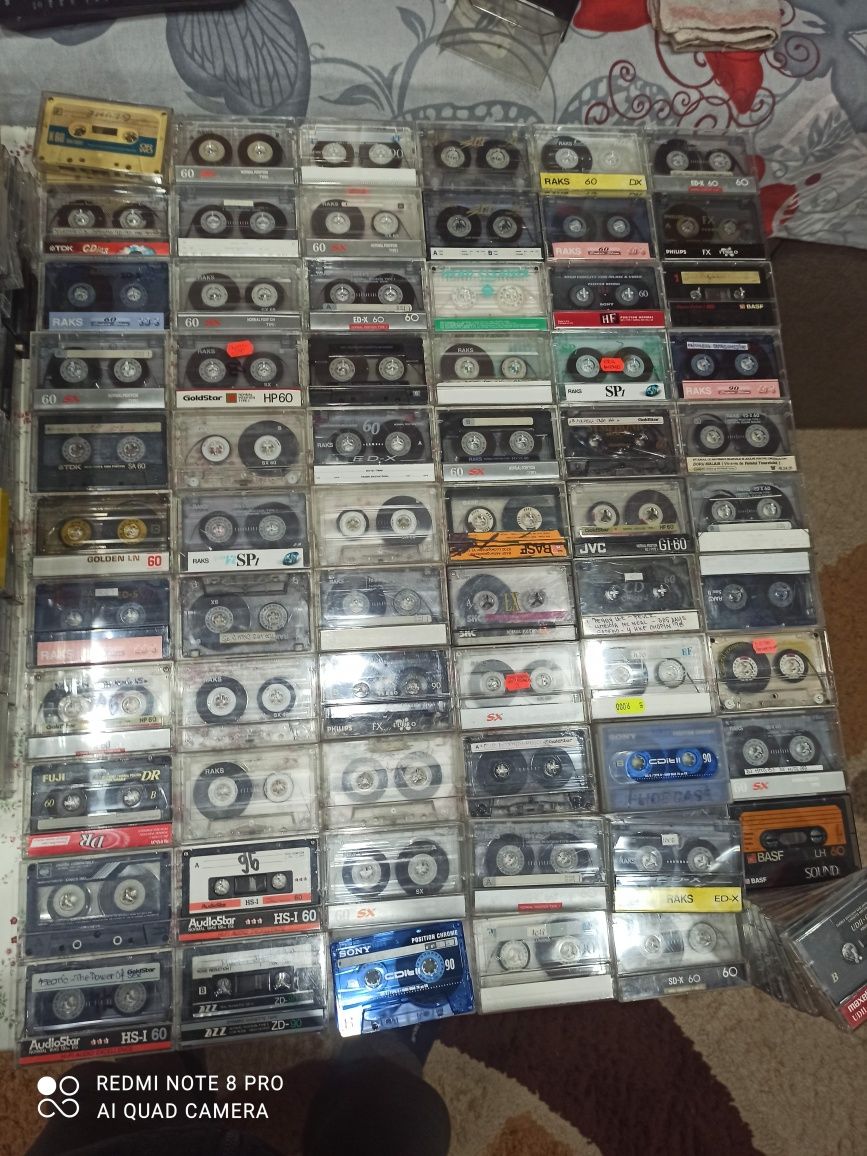 Casete audio raks goldstar Philips etc