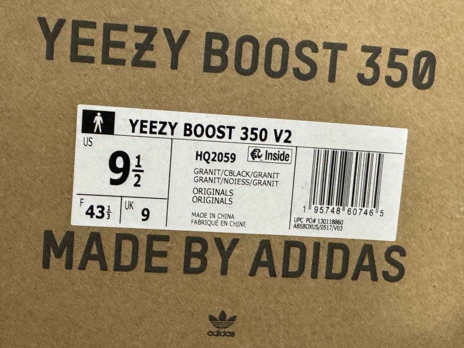 36-46 Yeezy 350 Granite