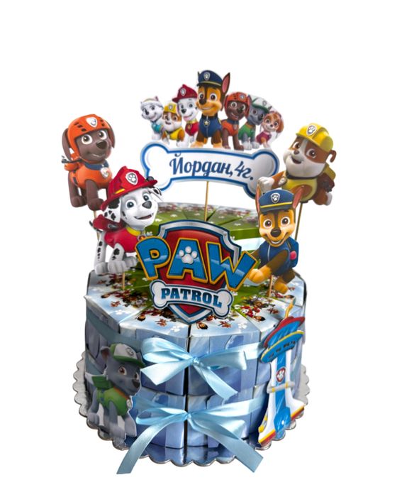 Картонена торта / подаръчета за детски рожден ден