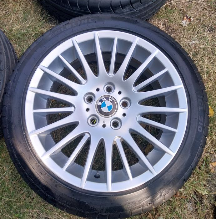 Оригинални Алуминиеви джанти БМВ/BMW 17 8J ЕТ34 с Нови Летни Гуми