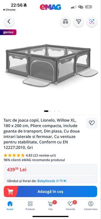 Tarc lionelo willow xl 180 x 200 nou