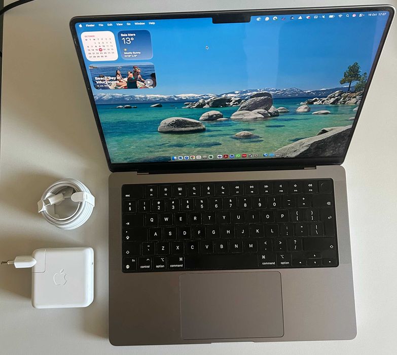 MacBook Pro 14 2022, M1 Pro, 16GB, 512 GB, Space Grey, impecabil