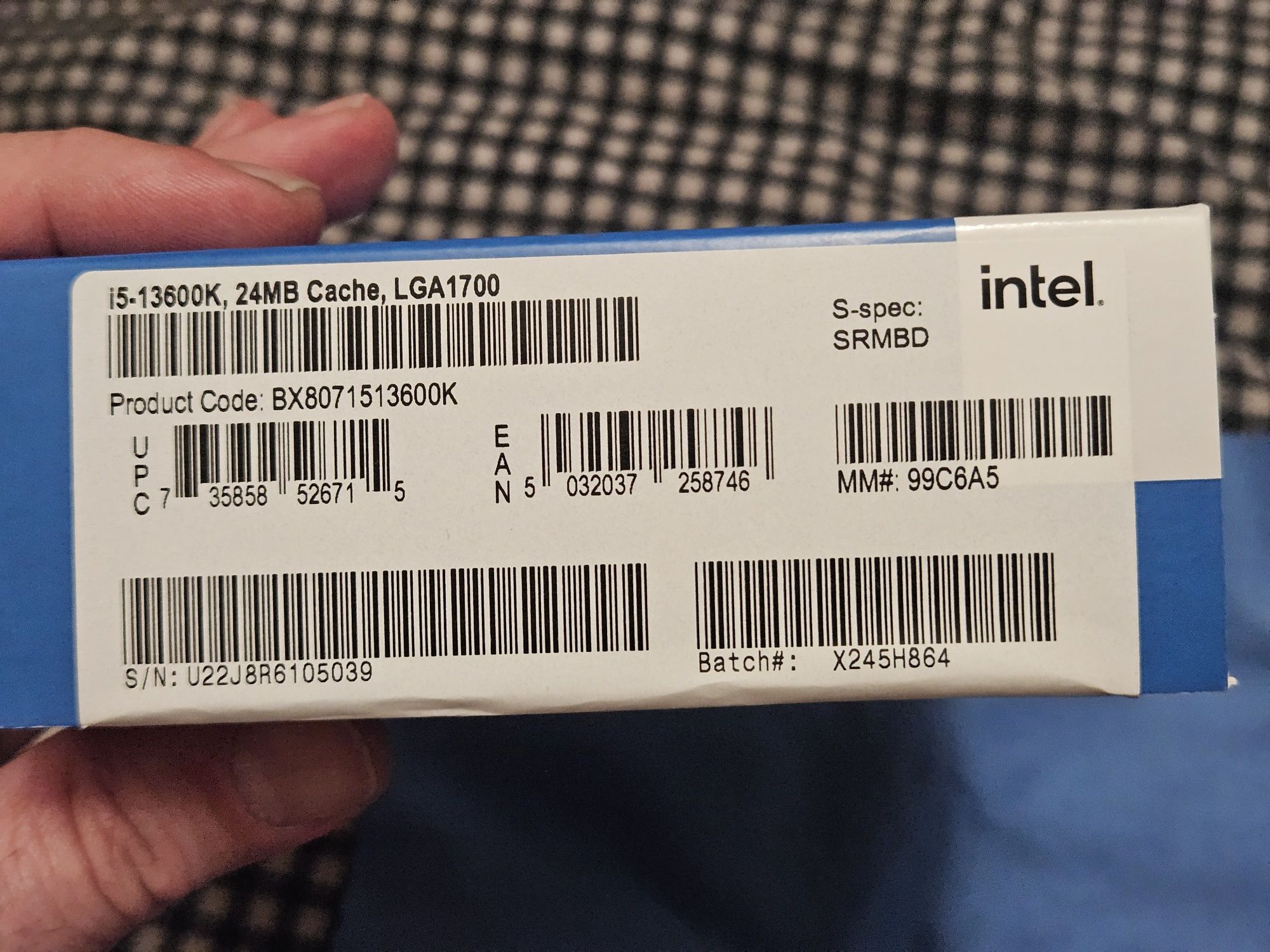 Процесор Intel i5-13600k