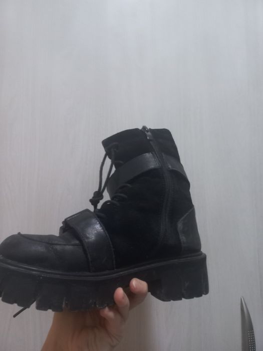 Зимняя обувь кожанная