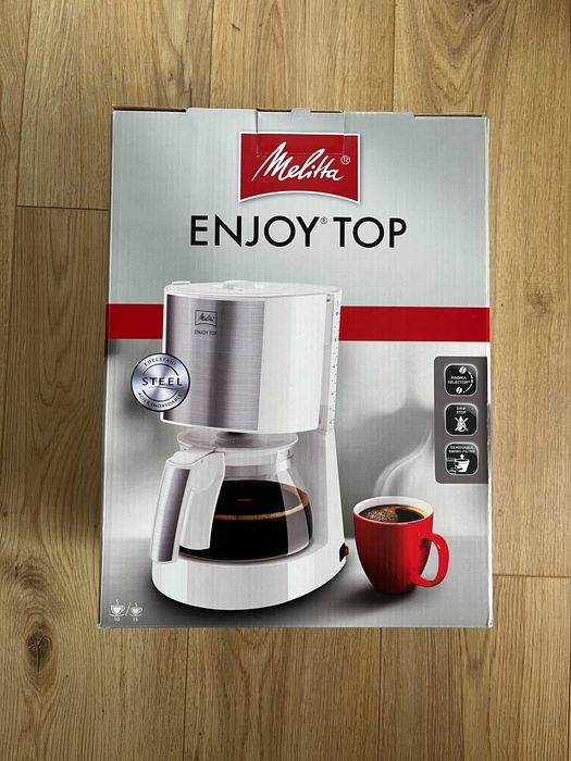 Melitta Enjoy Top кафемашина с филтър и стоманен дизайн, 1080W
